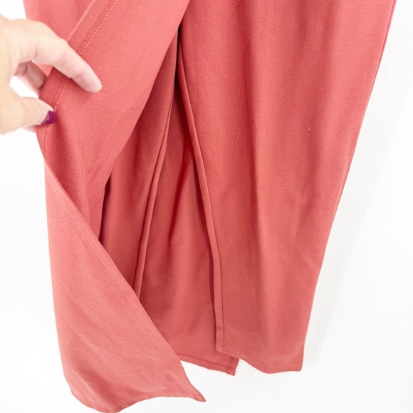 ✅ Betabrand Sassiest Pants Crop Skirt Rust Orange Small Tall - Picture 5 of 8